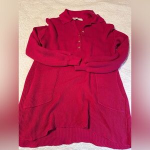 Free People Pink Picnic Sweater Dress Sz XS
